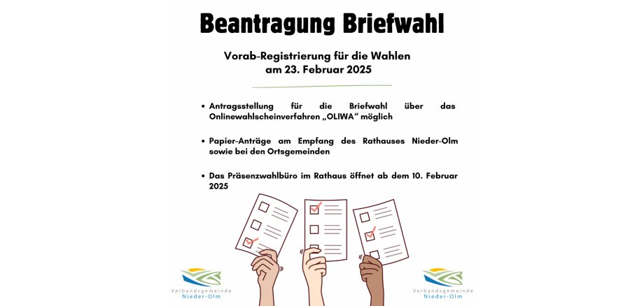 Beantragung Briefwahl - 1