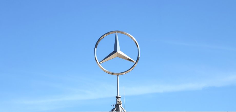 Nurnberg, GERMANY : Mercedes Benz logo close up on a dealer building. Mercedes-Benz is a German automobile manufacturer. The brand is used for luxury automobiles, buses, coaches and trucks.